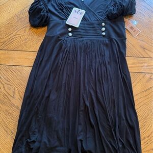 Nue by Shani Black Long Sleeve Dress